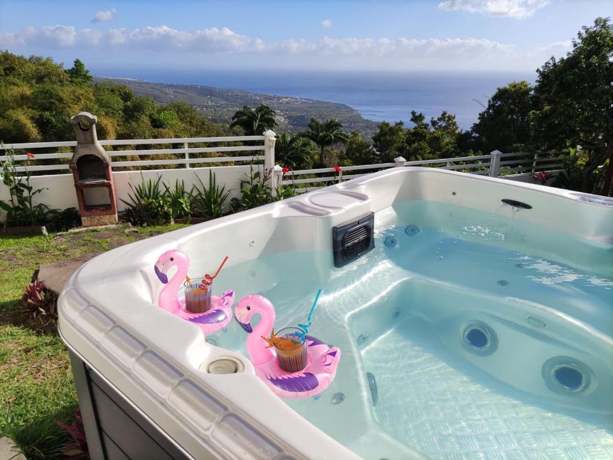 Belavue & Spa Prive, Avec Vue Panoramique Sur Mer, Jardin Creole Paysager, Jacuzzi Prive Буйянт Екстериор снимка