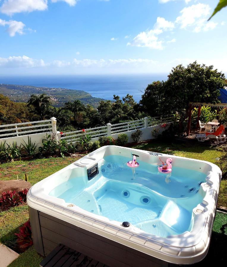 Belavue & Spa Prive, Avec Vue Panoramique Sur Mer, Jardin Creole Paysager, Jacuzzi Prive Буйянт Екстериор снимка
